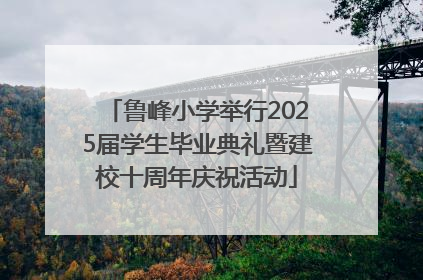鲁峰小学举行2025届学生毕业典礼暨建校十周年庆祝活动