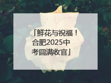 鲜花与祝福！合肥2025中考圆满收官