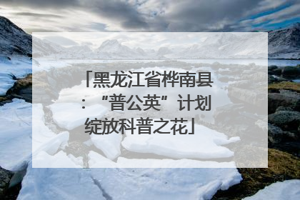 黑龙江省桦南县：“普公英”计划绽放科普之花