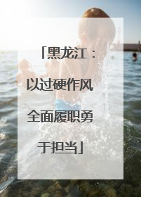 黑龙江：以过硬作风全面履职勇于担当