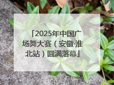 2025年中国广场舞大赛（安徽·淮北站）圆满落幕