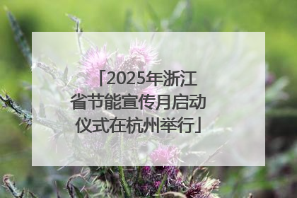 2025年浙江省节能宣传月启动仪式在杭州举行