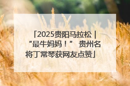 2025贵阳马拉松｜“最牛妈妈！” 贵州名将丁常琴获网友点赞
