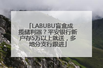 LABUBU盲盒成揽储利器？平安银行新户存5万以上就送，多地分支行跟进